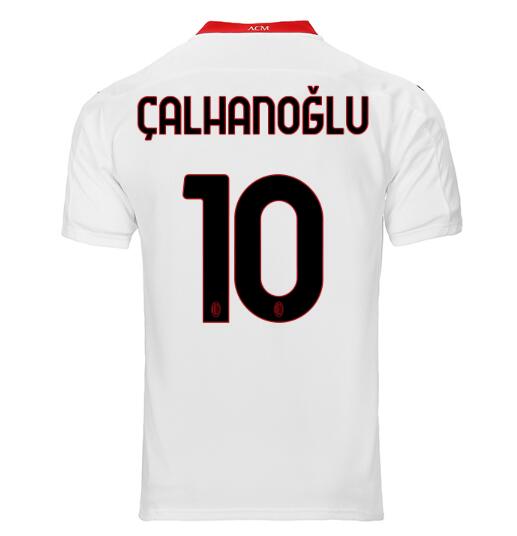 AC Milan Away Kit Soccer Jersey ÇALHANOĞLU #10 2020/21